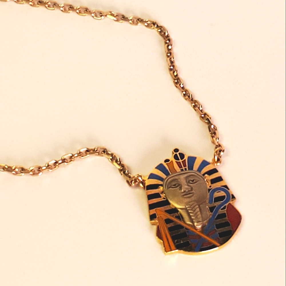 King Tut Vintage Necklace - Picture 6 of 10